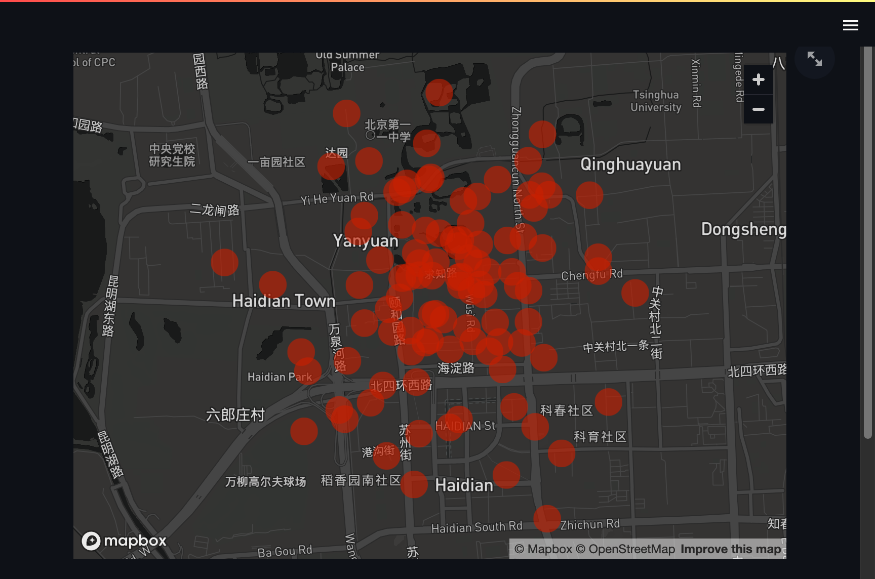 st.map 显示示例